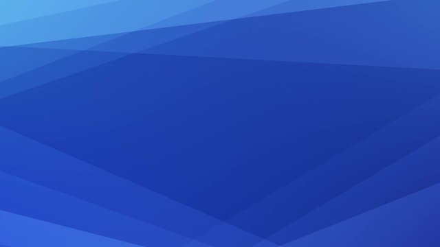 Corporate 2D shape playing seamlessly loop on a Pantone blue color palette animated background