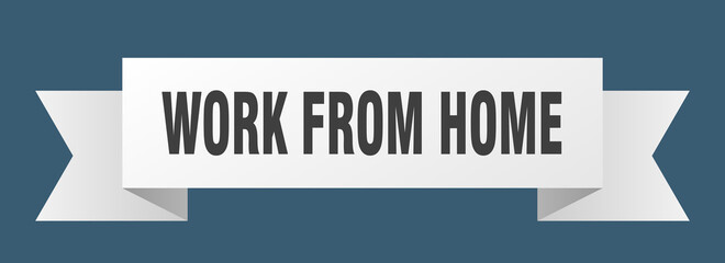 work from home ribbon. work from home isolated band sign. work from home banner