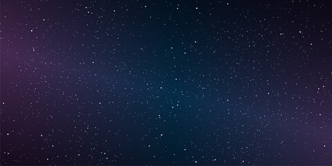 Astrology horizontal background, Star universe background, Milky way galaxy, Vector Illustration.