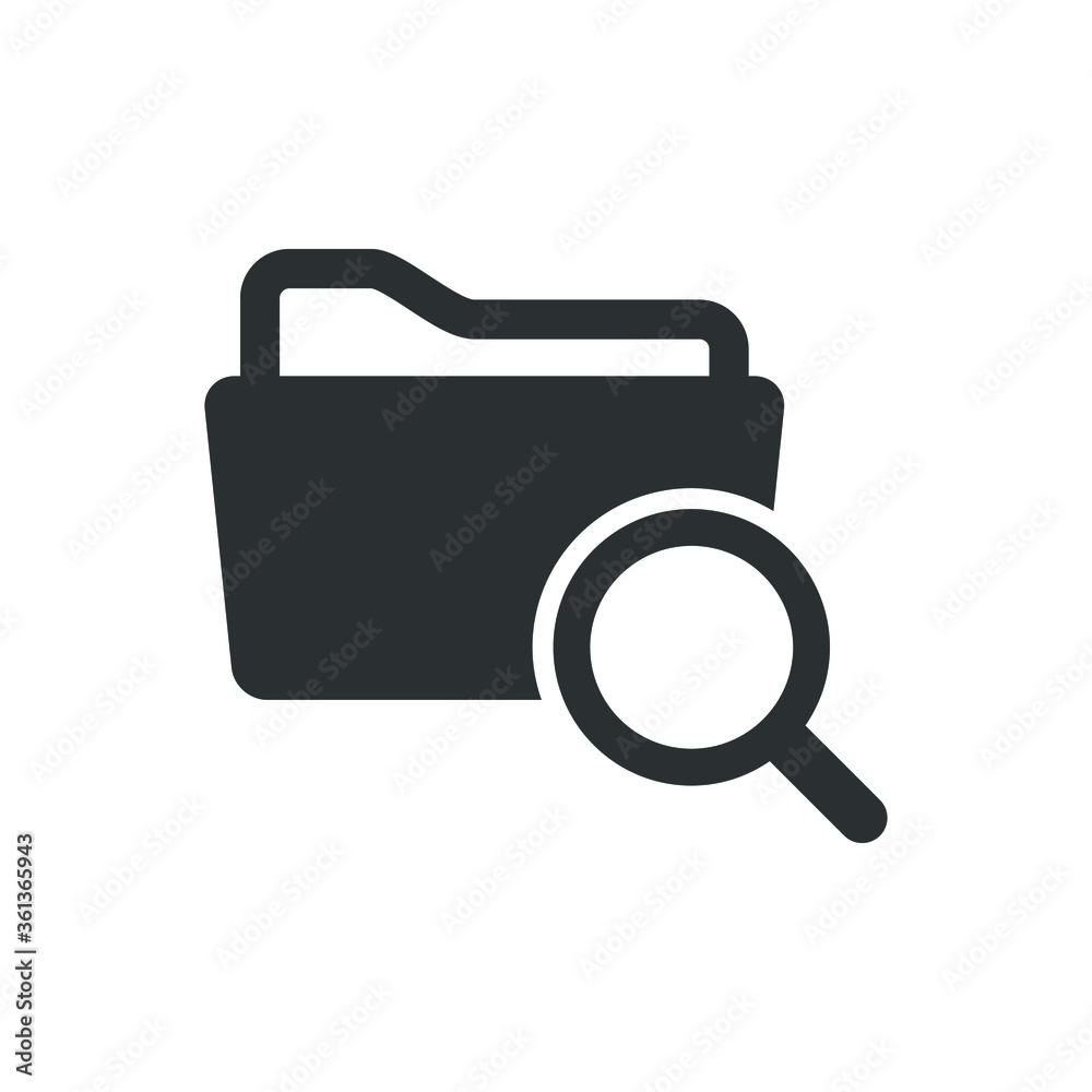 Poster folder search icon