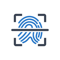 Fingerprint scan icon