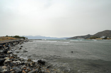 Baie d'Olous près d'Agios Nikolaos en Crète