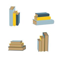 Books. Knowledge, learning and education. Vector illustration.