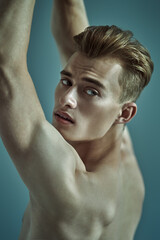 handsome athletic young man