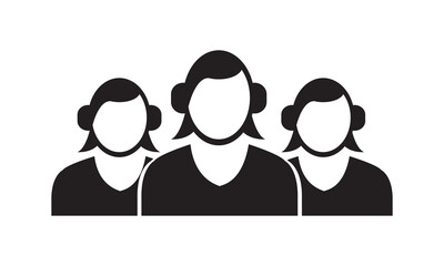 Business team icon. vector graphics