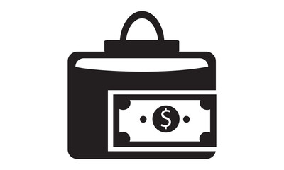 Money bag icon vector graphics designs 