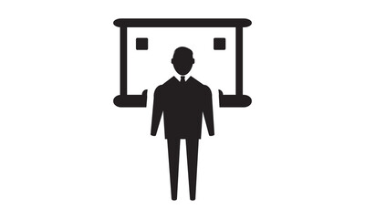 Business presentation Icon vector graphic design