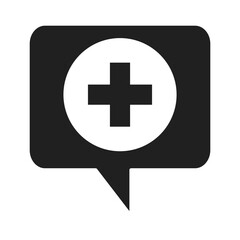 medical assistance healthcare hospital pictogram silhouette style icon