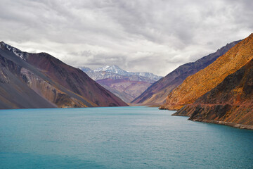 Naklejka premium Embalse El Yeso, Santiago de Chile