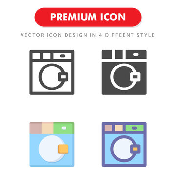 laundry icon pack isolated on white background. for your web site design, logo, app, UI. Vector graphics illustration and editable stroke. EPS 10.