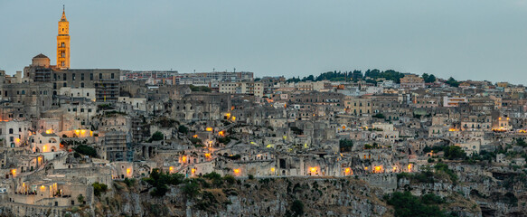 Matera is a city in Italy. The Sassi di Matera, is a complex of cave dwellings carved into the...