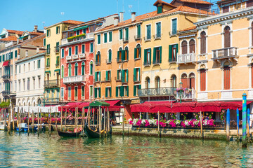 Houses by the Grand Canal in Venice