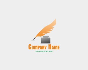 Obraz premium Journalistic logo or author with unique colors in JPEG, EPS, PDF, and Ai format.