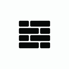 brick construction icon vector