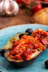 turkish karniyarik a stuffed aubergine