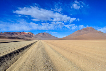 Salar de Uyuni salt flat in Bolivia