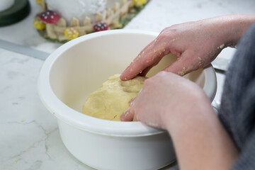 Cone cakes with jam.
