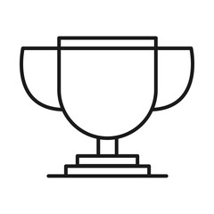trophy cup award prize line style icon
