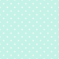 mint green polka dots pattern