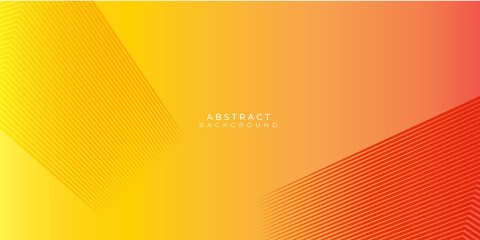 Abstract red orange polygonal vector background. Orange yellow presentation background