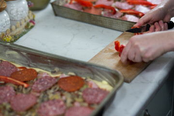 Pizza home in Polish conditions.