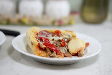Pizza home in Polish conditions.