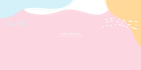 Pink sparkling and shiny abstract background. Pink white blue orange liquid hand drawn presentation background