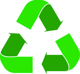 green recycle symbol icon