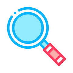 webshop research icon vector. webshop research sign. color symbol illustration