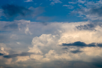 Stunning dark cloud formations right before a thunderstorm