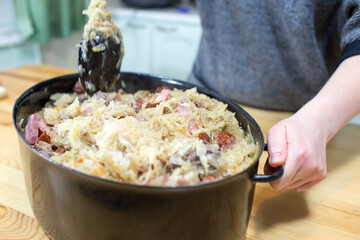 Bigos traditional Polish dish.