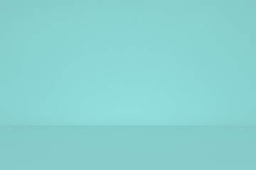 Obraz premium Fondo de dos tonos color cian con profundidad