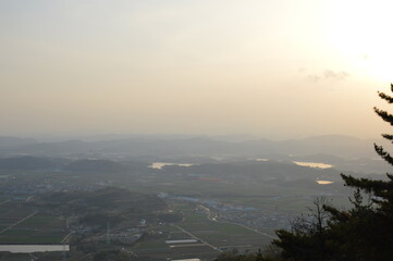 view from the top of the mountain