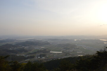 view of the city from the top