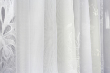 Drapes and curtains.