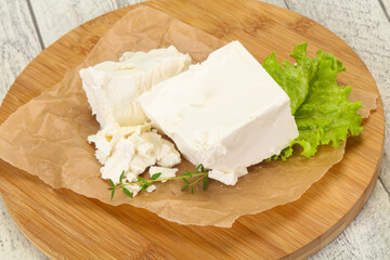Greek traditional Feta soft cheese