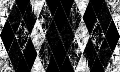 Fototapeta premium Rough texture. Broken plaster wall effect. Grunge worn damask pattern design. Distressed fabric texture. Overlay texture design. Vector illustration. Eps10.