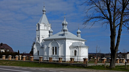 zbudowana w 1875 roku swiatynia cerkier prawoslawna pod wezwaniem podwyzszenia krzyza swietego w miejscowosci fasty na podlasiu w polsce © Jacek Sakowicz