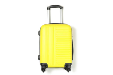 Color travel bag isolated on white background