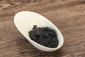 Luxury strugeon fish black caviar