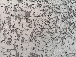 Rough texture background with caverns. Rough white plaster walls