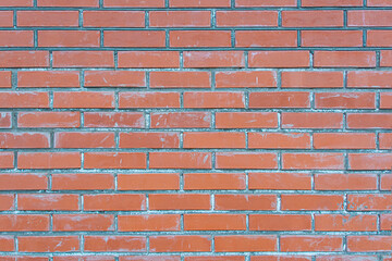 Red color brick wall for brickwork background design. Abstract background for a design or project.