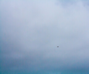 Fototapeta premium flight over the sea