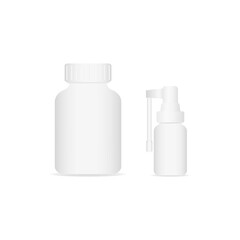 Realistic medical bottle and spray 2