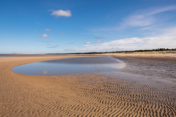 Nairn East Beach sand ripples in the morning light