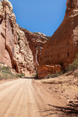 Fototapeta na wymiar Dirt Road in the Desert
