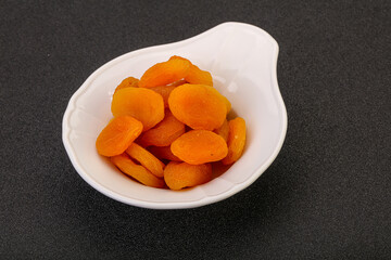 Sweet tasty dried apricot heap