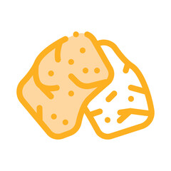 soy meat icon vector. soy meat sign. color symbol illustration