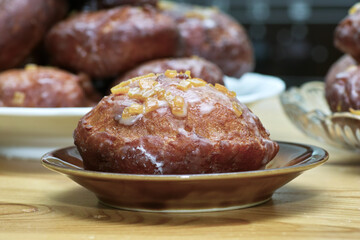 Homemade donuts.