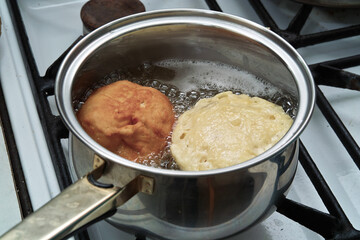 Homemade donuts.